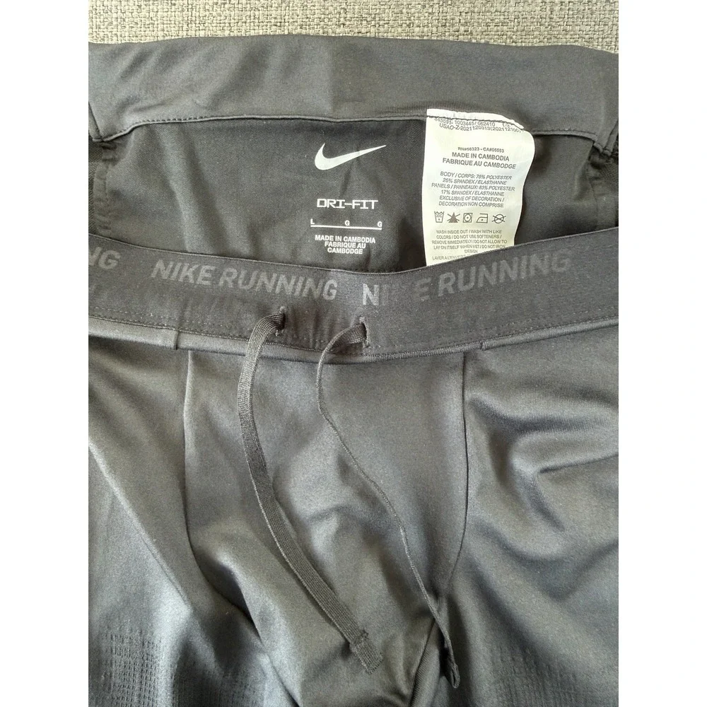 Nike Phenom Men's  Large Dri-FIT Running Tights CZ8823-010  $90 Retail
